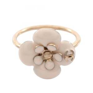 Chanel Cc Logo Flower Ring Metal #299316C74B